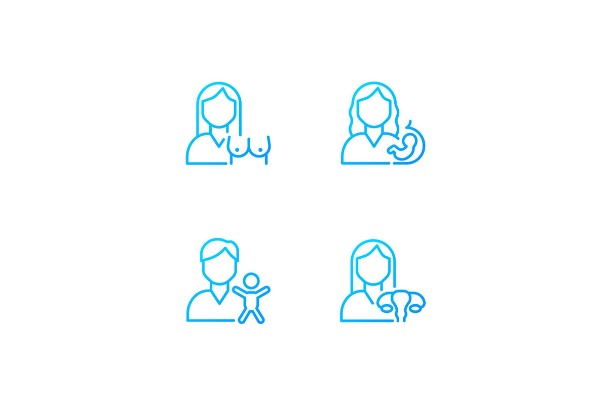 Mother and child health, an Outline Icon by IMG Visuals