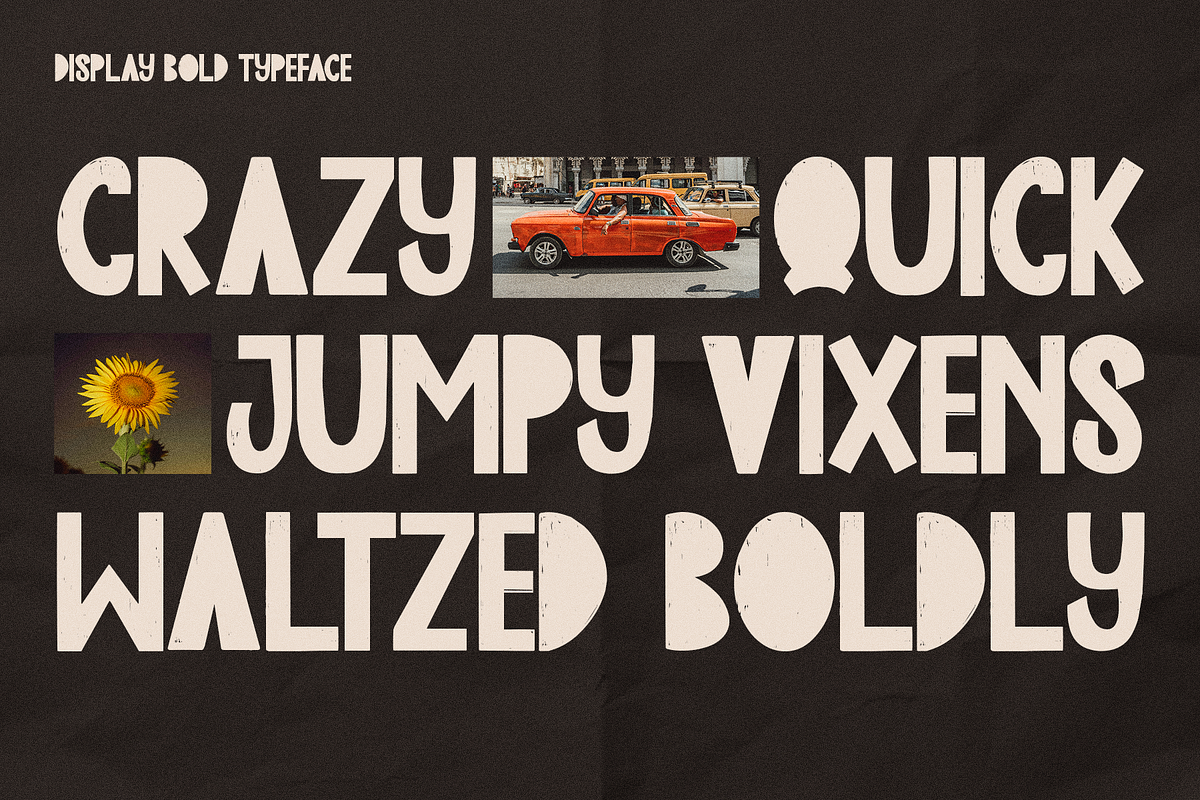 Edge Blocks - Textured Display, a Font by Indotype Foundry (Photo 9 of 10)
