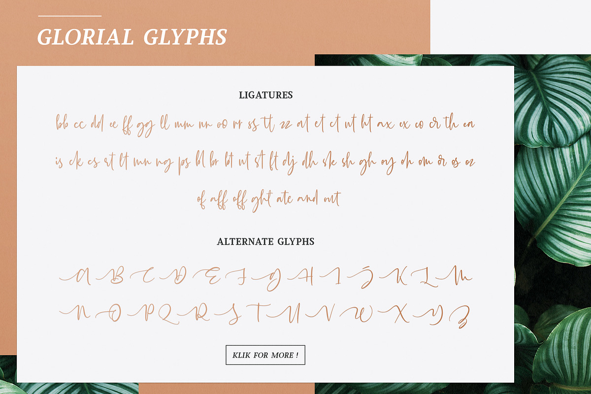 Glorial Font Duo | Script & Serif, a Script Font by Runsell Studio (Photo 10 of 10)