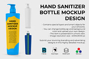 Hand sanitizer bottle mockup, a Packaging Mockup by Nurlan's shop (Thumbnail 1 of 4)