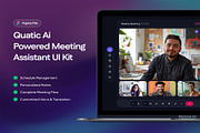 AI-Powered Meeting Assistant UI Kit, an UI Kit Template by Creative Perspective (Thumbnail 1 of 8)