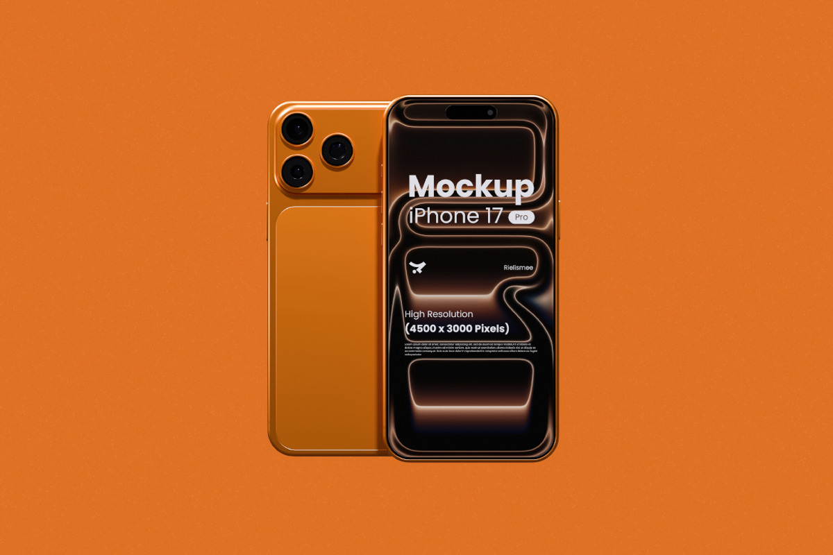 iPhone 17 Pro Mockup Bundle Set, an iPhone Mockup by Rielismee (Photo 4 of 5)