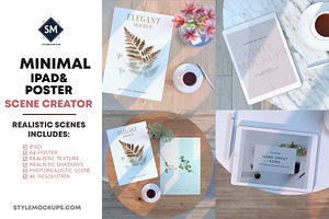 Minimal iPad & Poster Scene Creator