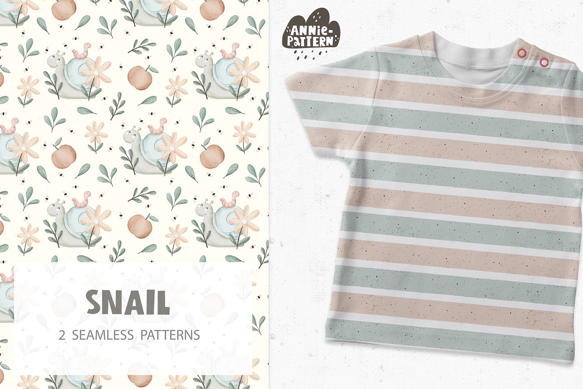 Snail, a Pattern Graphic by AnnieArt (Photo 1 of 4)
