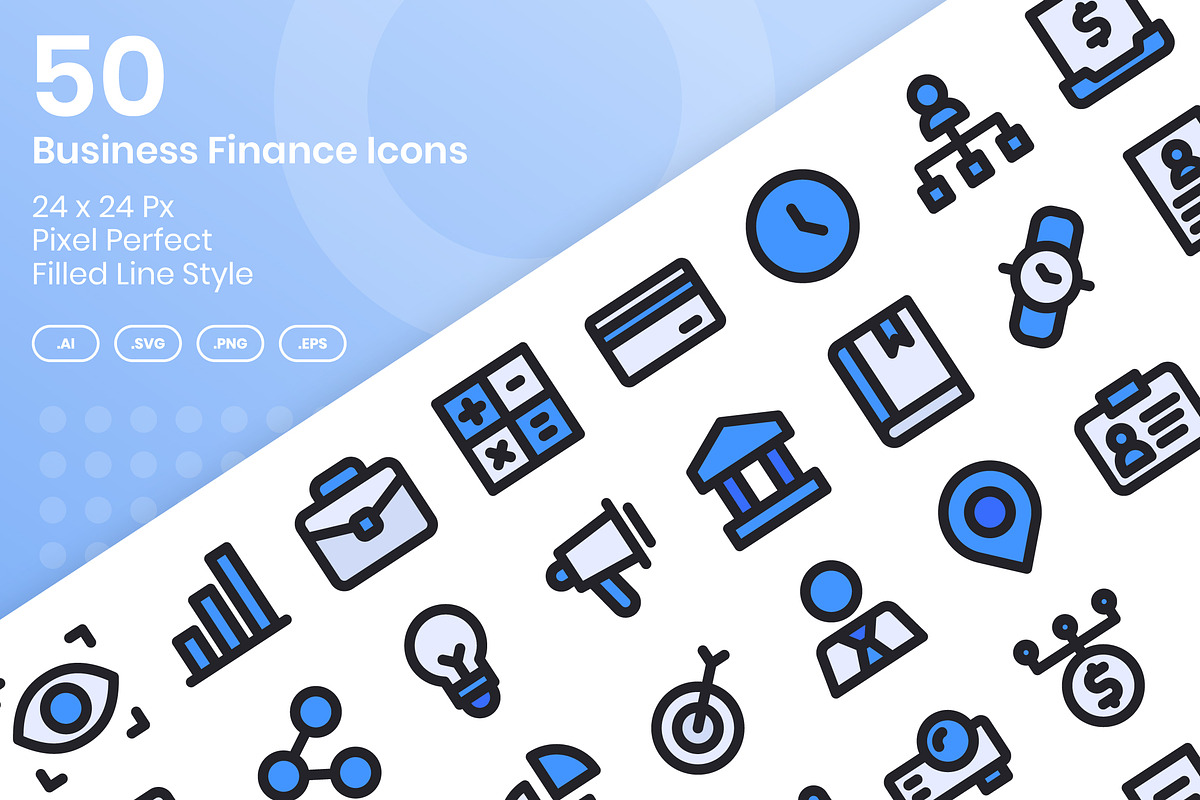 50 Business Finance - Filled Line, an Outline Icon by Kmg Design (Photo 1 of 2)