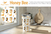 Honey bee: seamless pattern set of 7, a Pattern Graphic by Winged Graphics (Thumbnail 4 of 4)