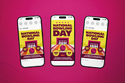 National Bowling Day Event Flyer Set, a Flyer Template by The Good Store (Thumbnail 2 of 2)