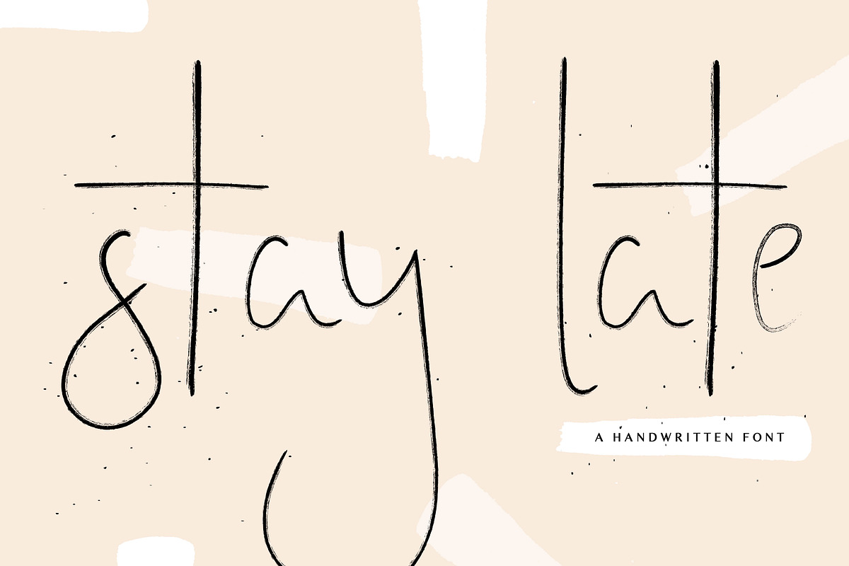 Stay Late | A Signature Font