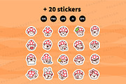 Cute Kawaii Fly Agaric Mushroom, a Seasonal Illustration by Palau (Thumbnail 12 of 12)