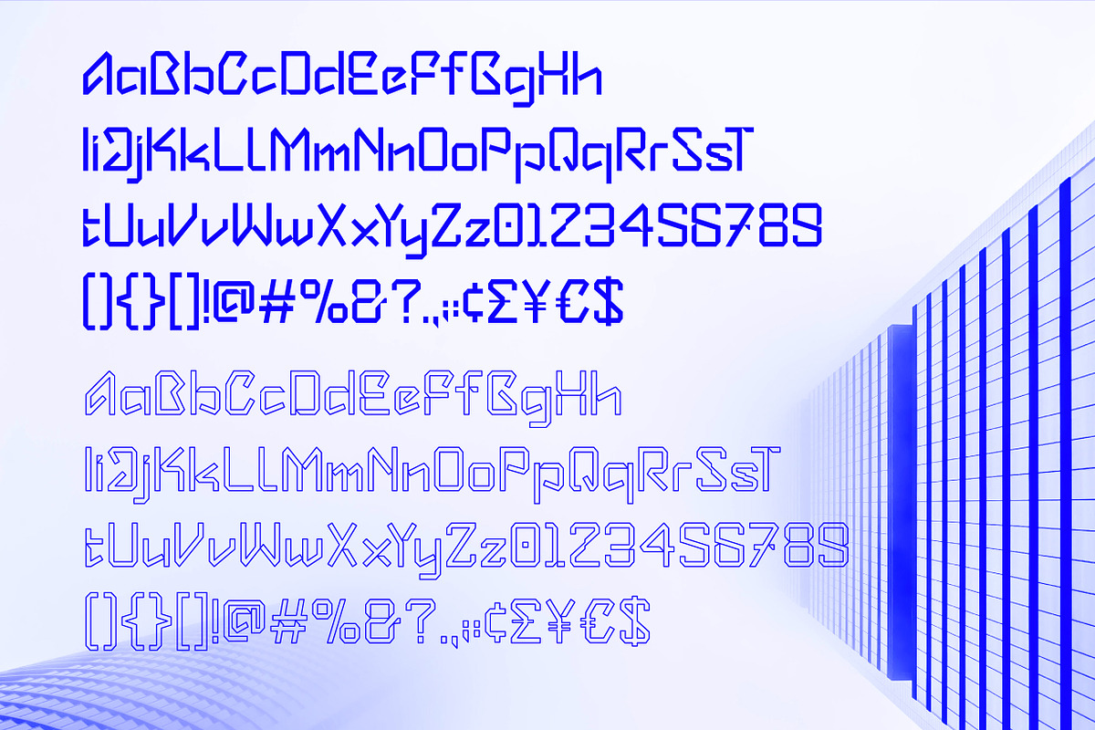 Betronix - Futuristic Font, a Symbol Font by NuType (Photo 6 of 12)