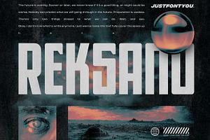 Reksano - Futuristic Display Fonts