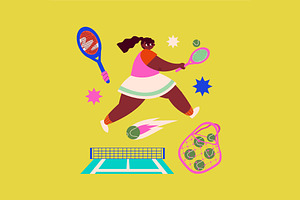 Paddle Asset Illustration, a Sport Illustration by graphicook