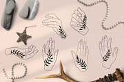Collection human face and hands., a Person Illustration by Moonflora (Thumbnail 5 of 8)