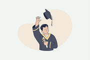 Student Graduation Illustration, an Object Graphic by Jump Studio (Thumbnail 3 of 14)