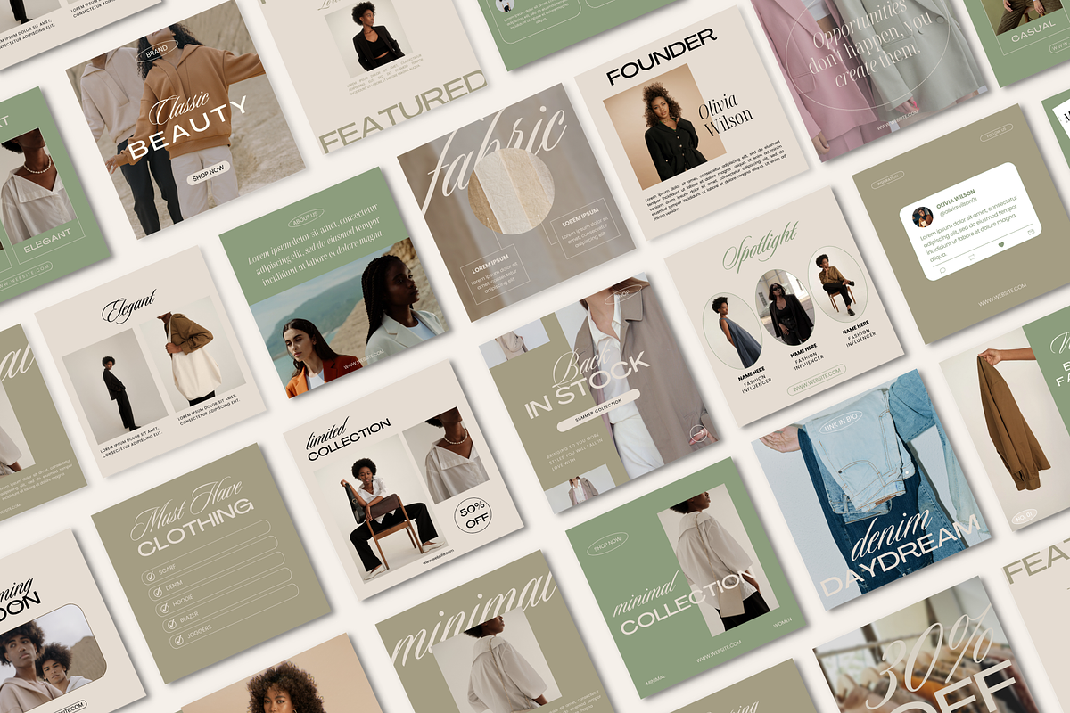 Asosa Fashion Social Media Template, a Social Media Template by Artfullyours (Photo 10 of 11)