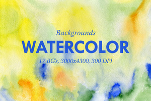 17 Watercolor Backgrounds