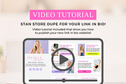 Link In Bio Template, Canva Website, a Landing Page Template by Ciera Design Templates (Thumbnail 5 of 8)