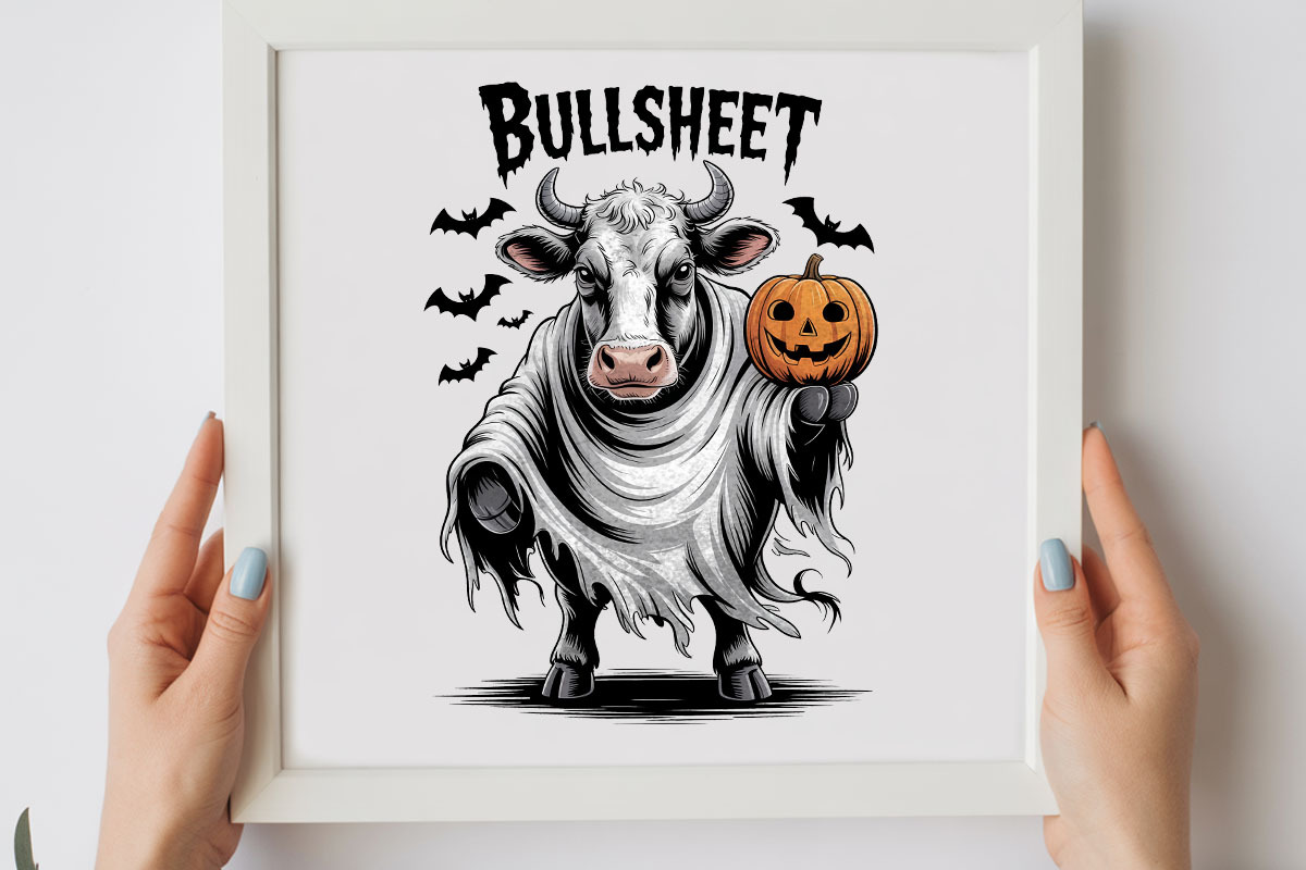Bullsheets Funny Cow Halloween PNG, a Graphic by olgasallom (Photo 2 of 3)