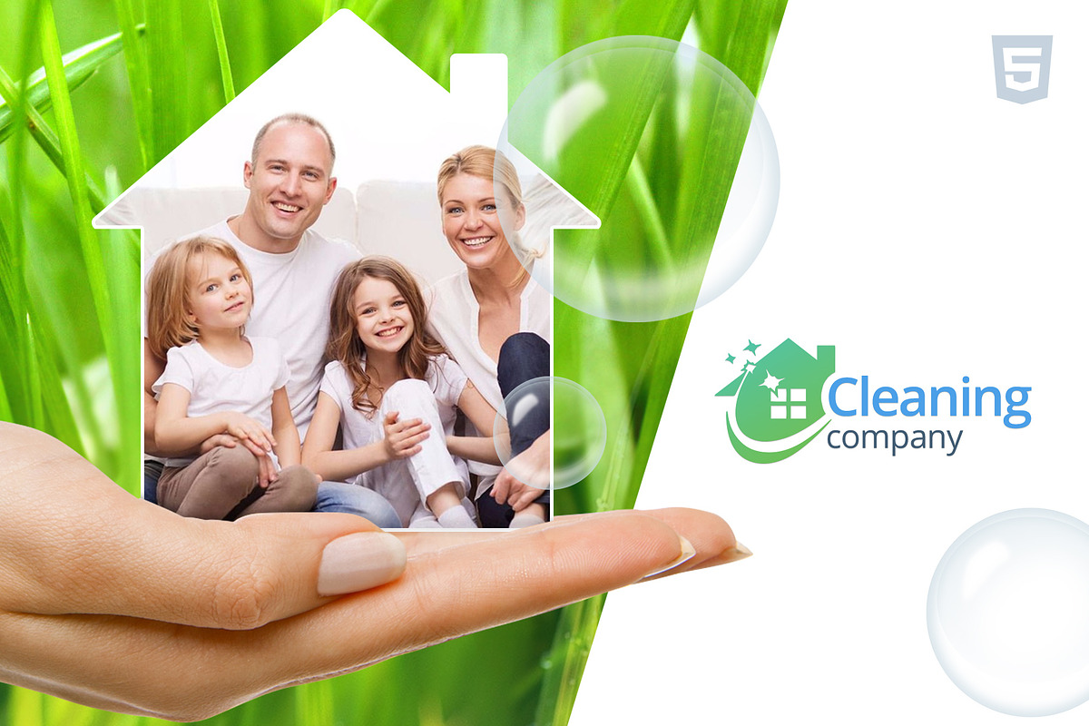 Cleaning Services HTML template, a HTML Template by TonyTemplates (Photo 1 of 5)