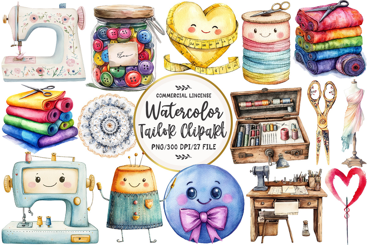 Watercolor Cosmos Flower Clipart, an Illustration by OK Design (Photo 1 of 5)