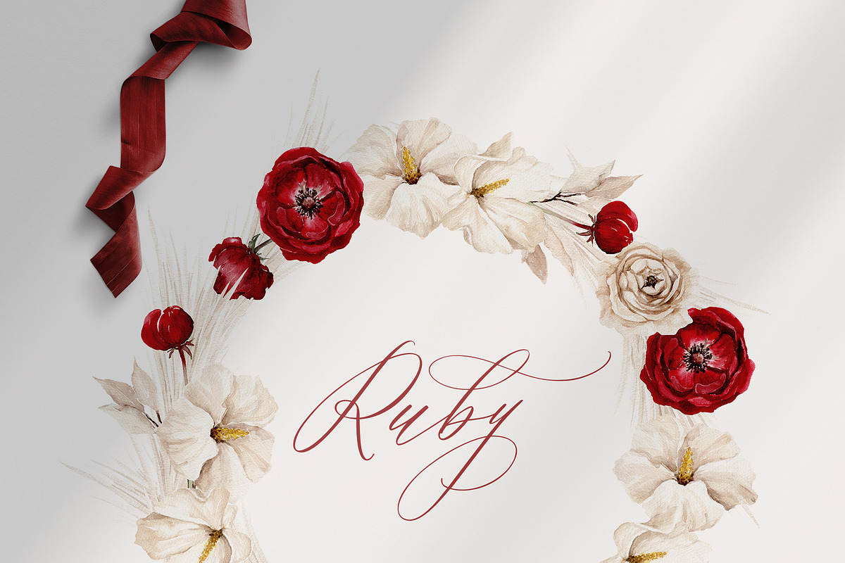 Watercolor Flowers - RUBY, an Illustration by Beigetime (Photo 10 of 13)