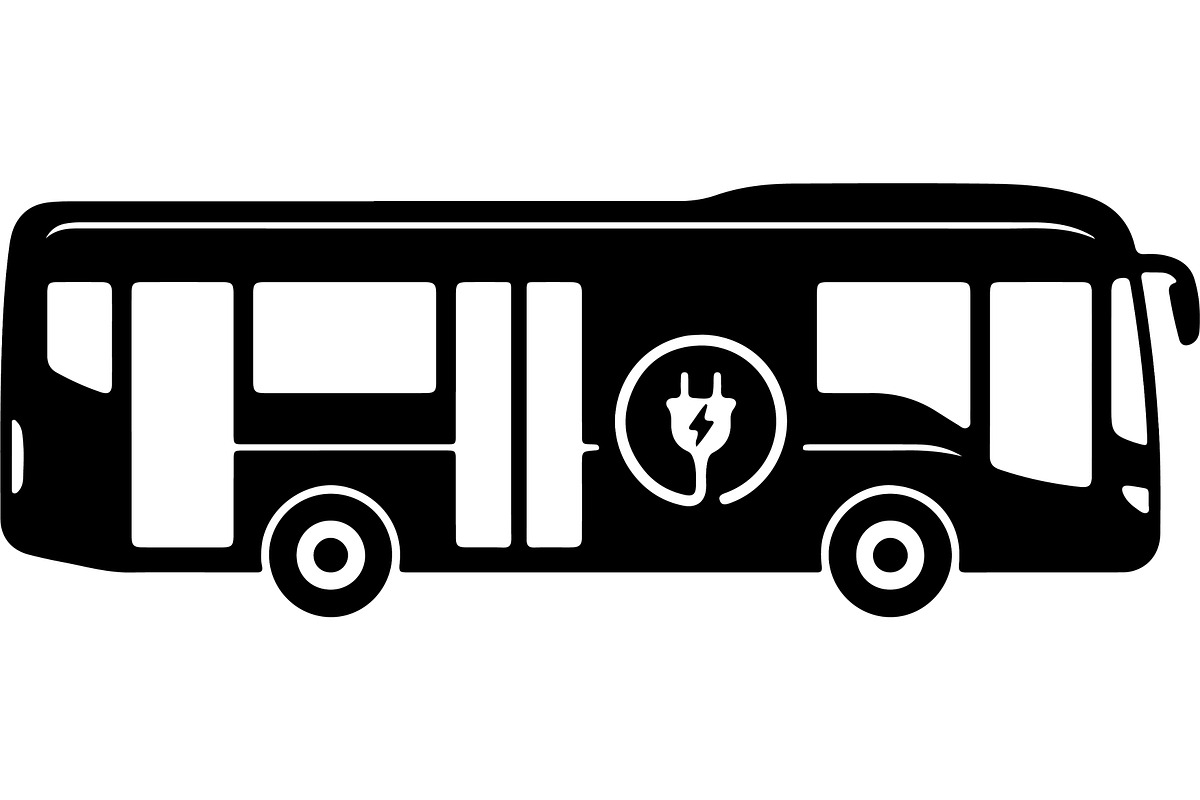 Electric bus and transportation, a Transportation Illustration by jahid234 (Photo 13 of 21)