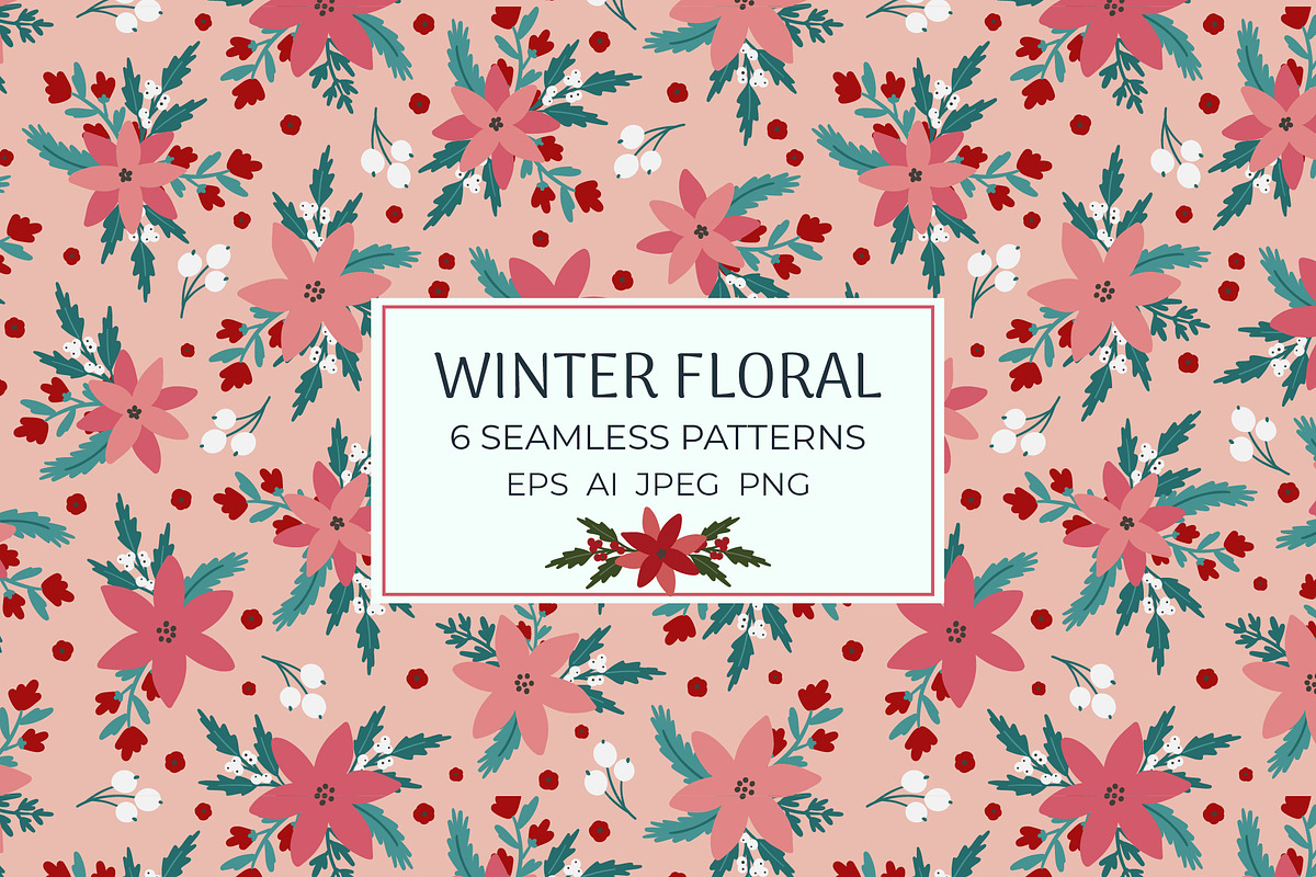 Christmas Clipart Pattern Bundle, a Background Graphic by Cozy pattern shop (Photo 22 of 23)