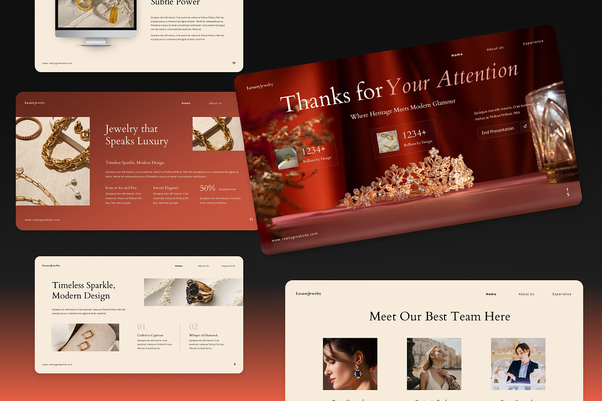 Luxury Jewelry Presentation, a Presentation Template by Annora Studio (Photo 5 of 7)
