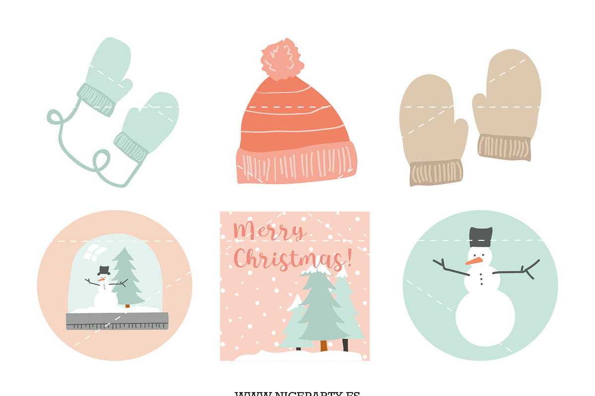 Winter pattern set, a Pattern Graphic by Superkitina (Photo 2 of 2)