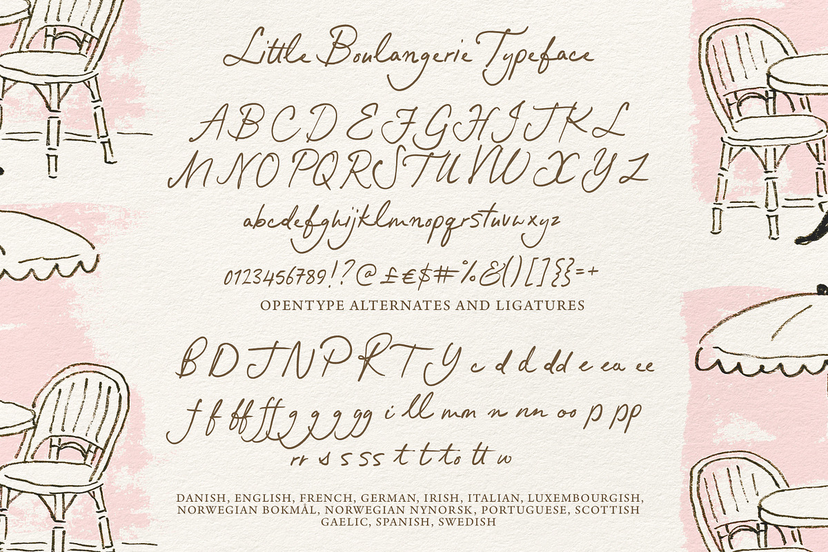 Little Boulangerie Handwritten Font, a Handwritten Font by Nicky Laatz (Photo 27 of 27)
