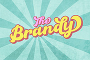 The Brandy Bold Retro Script, a Script Font by Haksen (Thumbnail 1 of 8)