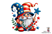 4th of July Gnome Clipart Png Bundle, an Illustration by Clipart Bloom (Thumbnail 3 of 11)