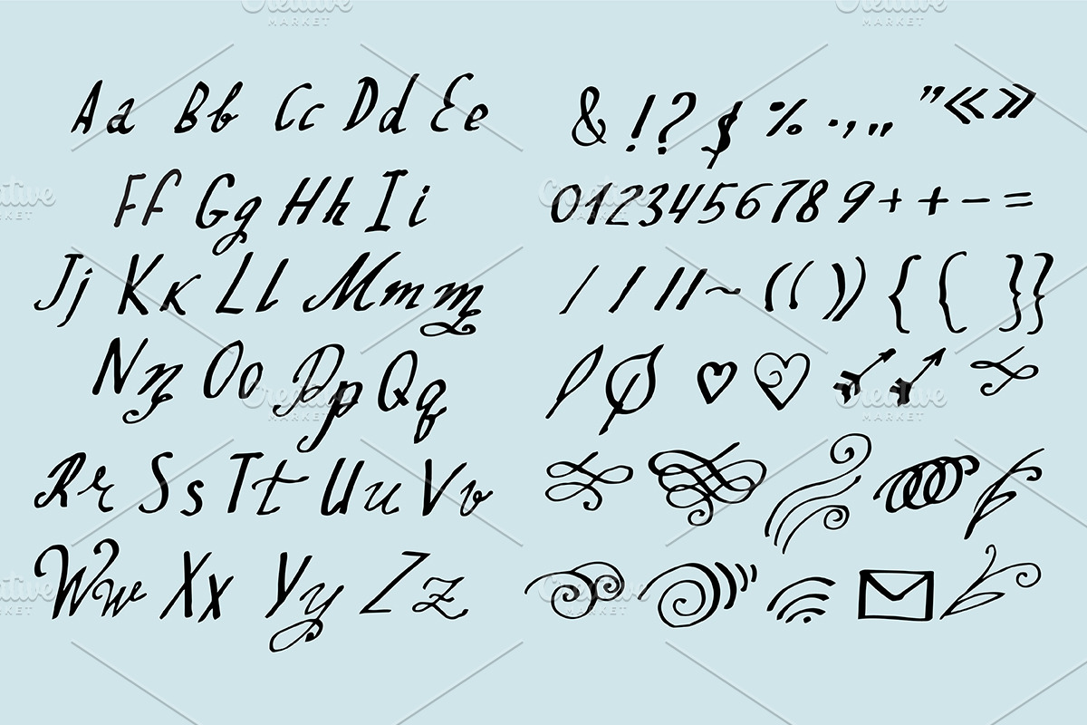 №72 Vector font