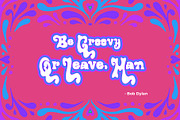 Retrowave Psychedelic Display Font, a Font by Dawnside Graphic (Thumbnail 8 of 9)