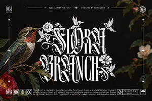 Flora Branch Typeface