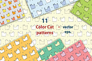 Serious Cat Collection - 40 patterns, a Pattern Graphic by Zooza Art (Thumbnail 4 of 8)