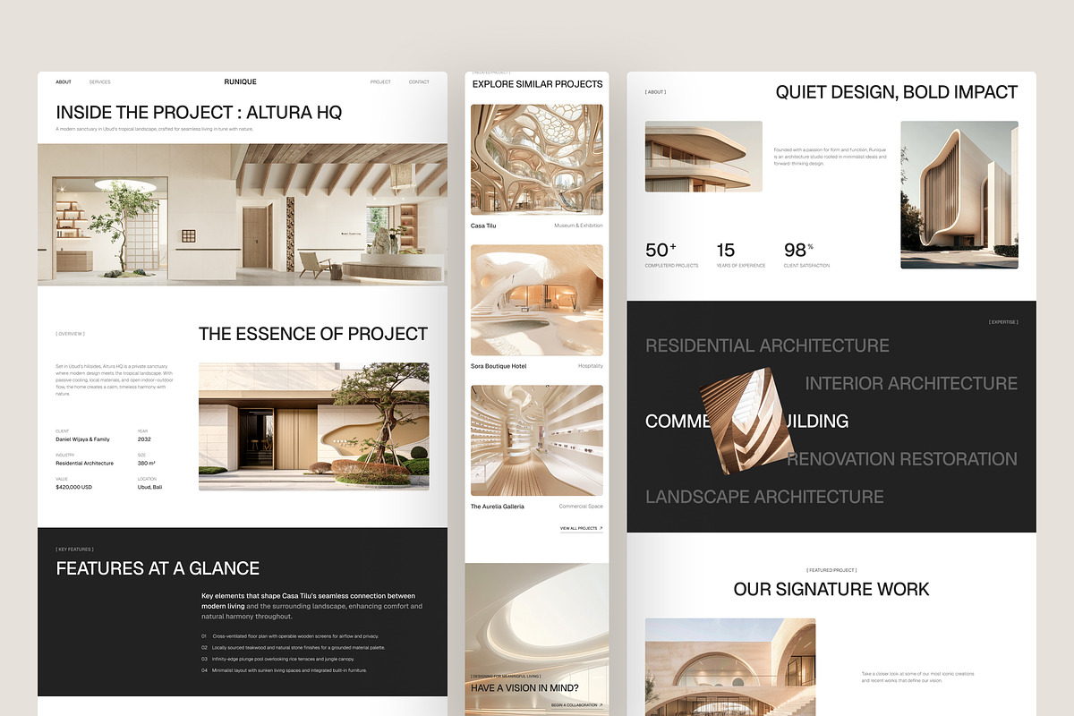 Architecture Firm Website UI Figma, an UI Kit Template by peterdraw (Photo 3 of 7)