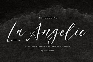 La Angelie Wedding Calligraphy Font