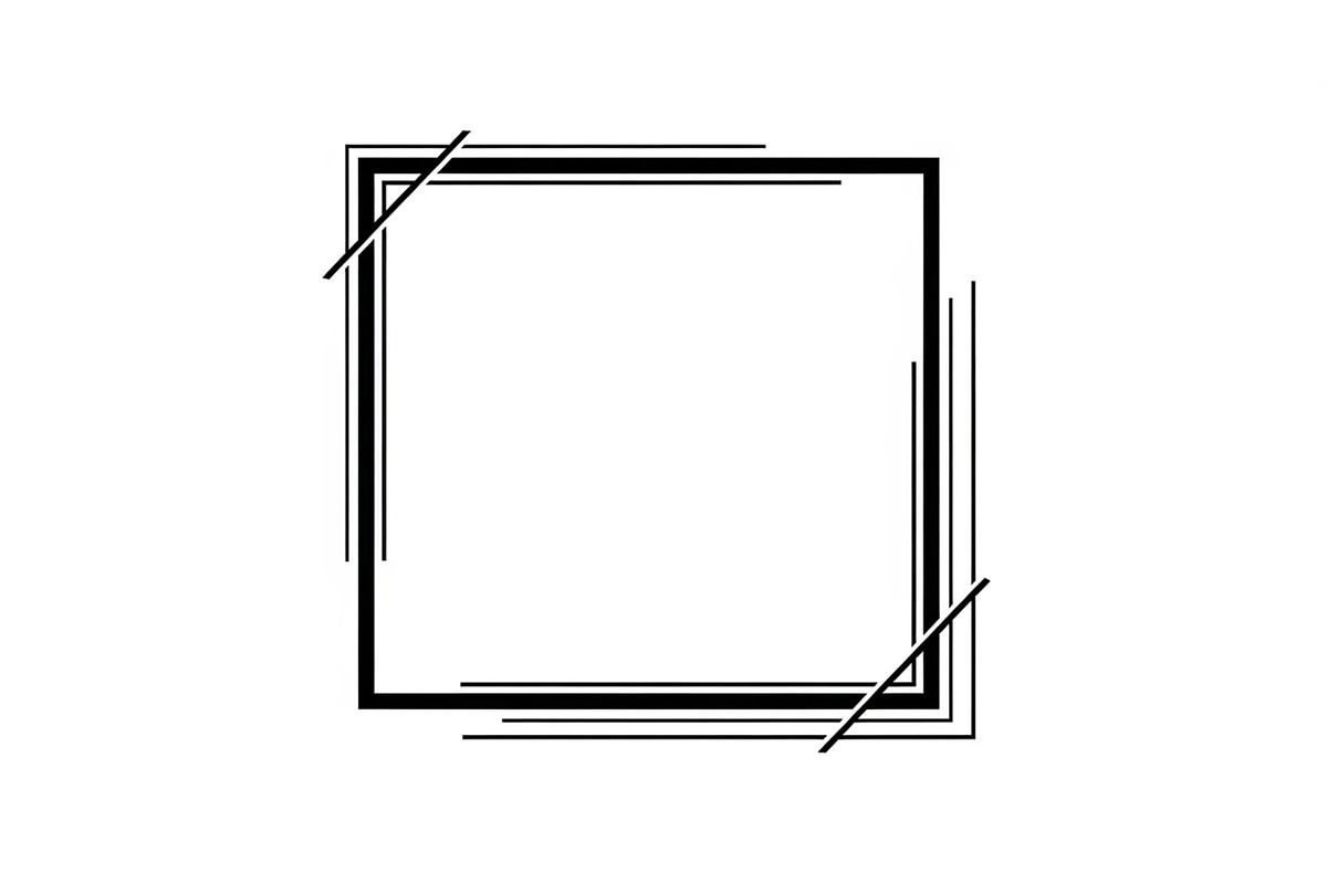Modern Square Frame SVG Bundle, an Illustration by Creativeshirt