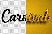 Carnival 3D editable text effect, a Layer Style Add-On by Hello Muh (Thumbnail 2 of 2)