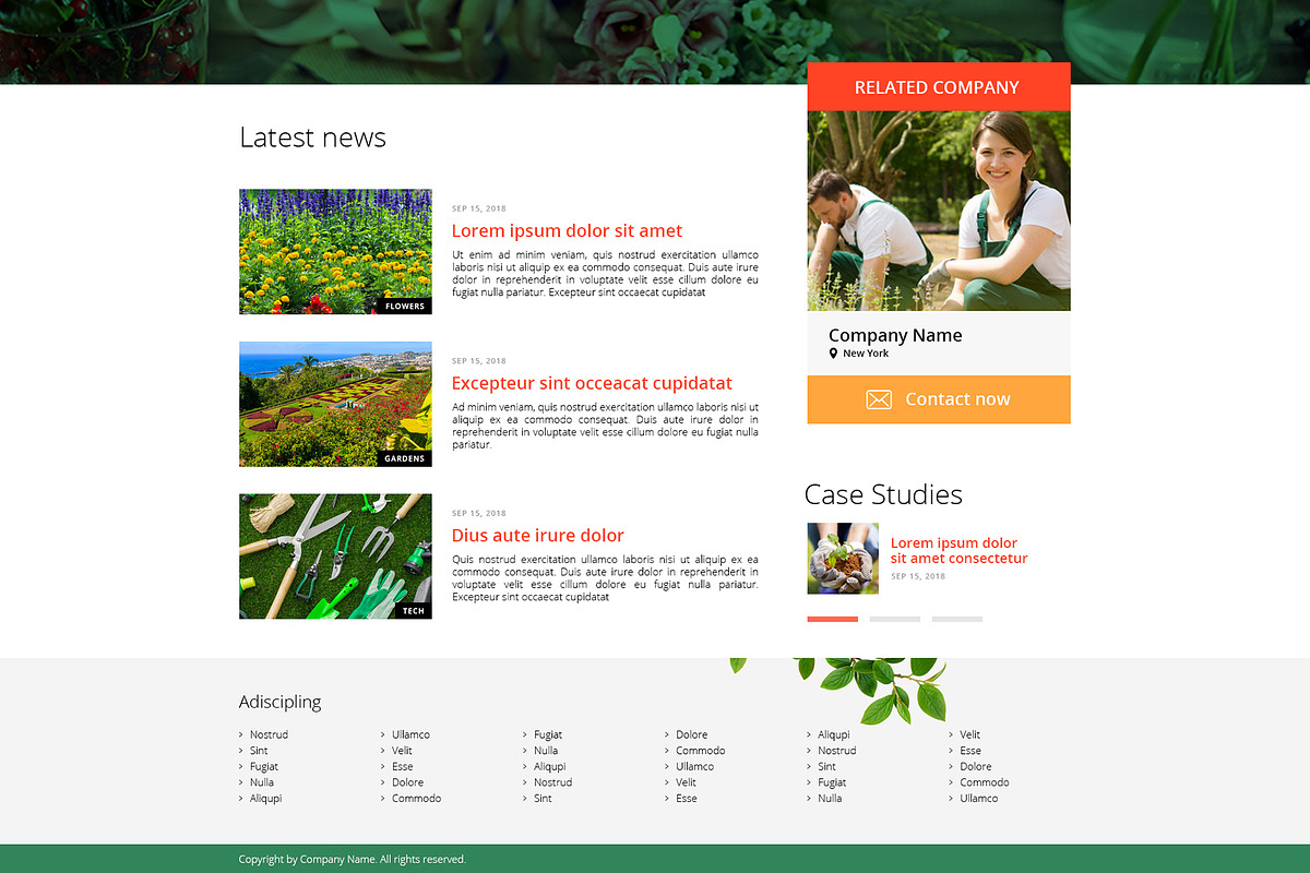 Modern Website Template Design, a Websites & App Template by Malst (Photo 2 of 4)