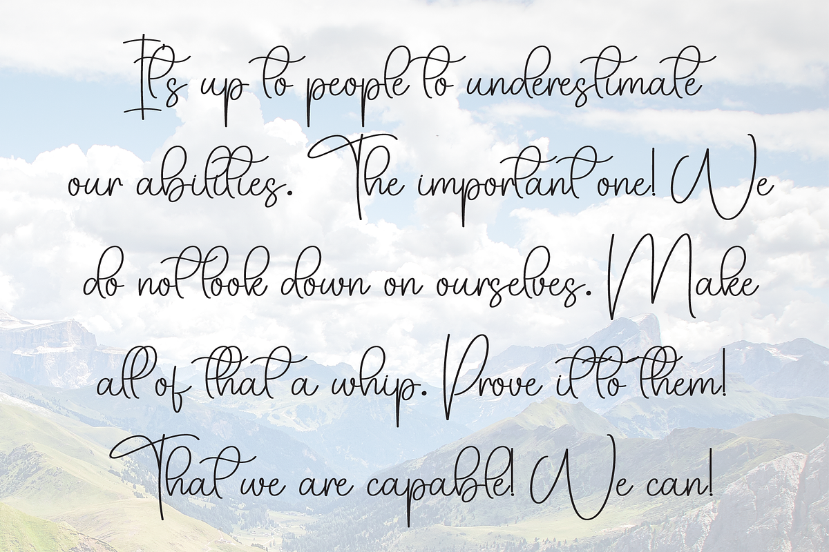 Baby Angel | Script Font, a Handwritten Font by Scratchones (Photo 6 of 8)