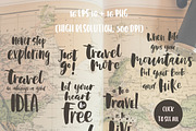 Lettering kit for Travel, an Illustration by Good Genie (Thumbnail 2 of 8)