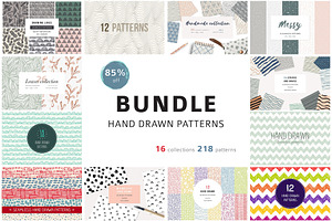 Bundle Hand Drawn Patterns