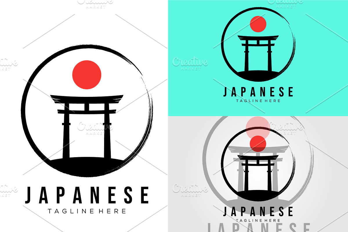 torii japanese zen logo vector, an Object Graphic by Rizkaarishandy_shop (Photo 4 of 4)