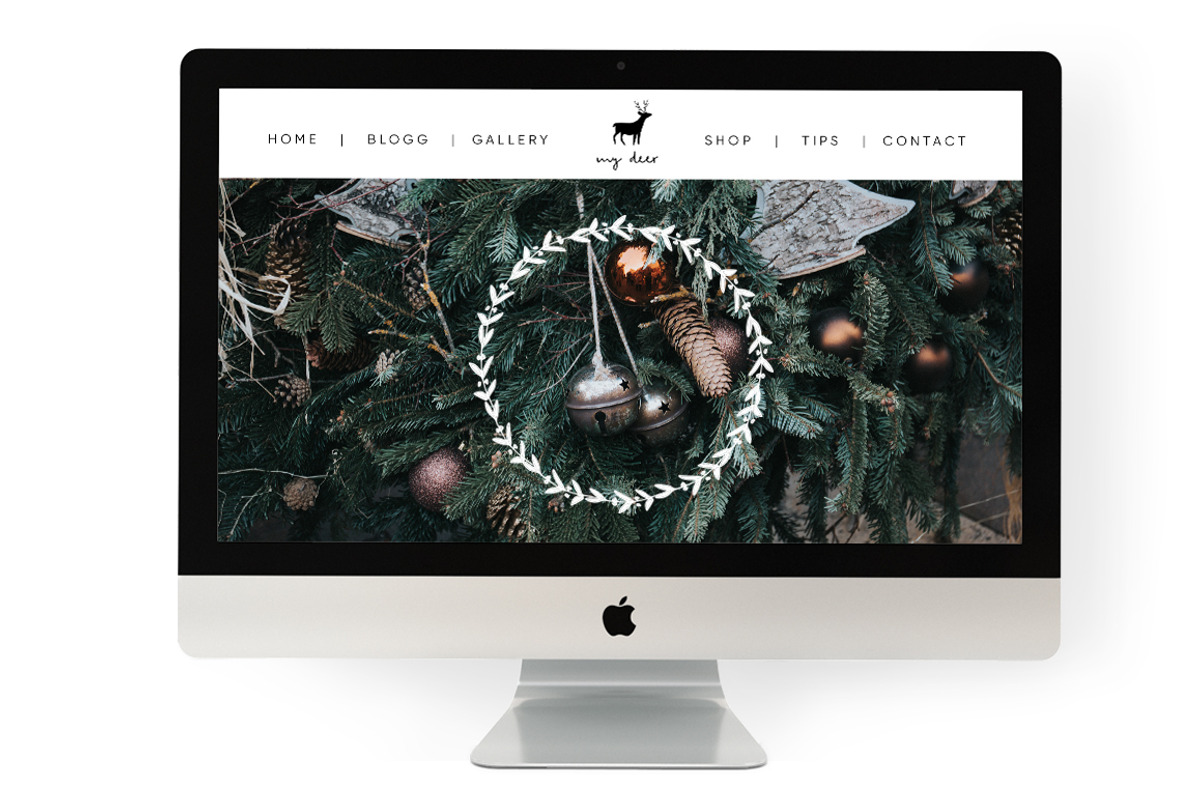 Snowy Christmas script & font logos preview 7
