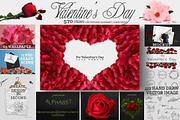 For Valentine's Day | LOVE PACK |, a Product Mockup by 2MK (Thumbnail 1 of 16)
