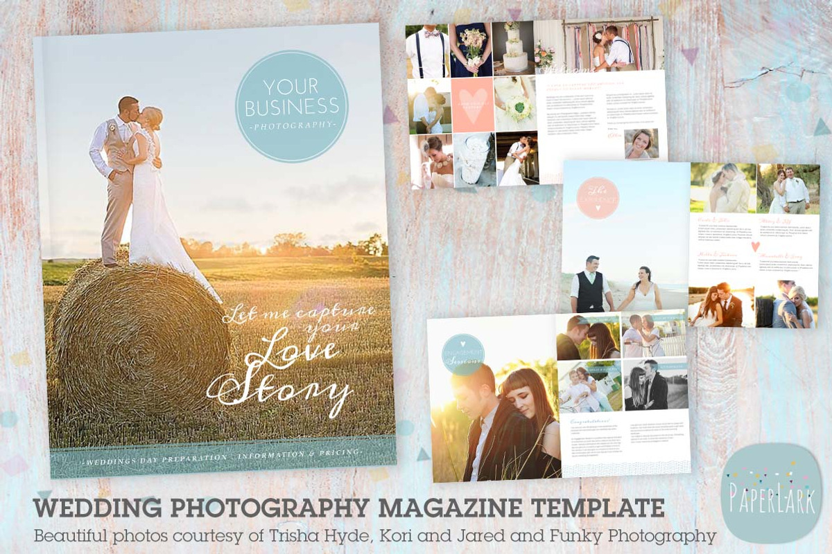 PG004 Wedding Photography Magazine, a Magazine Template by Paper Lark (Photo 1 of 4)