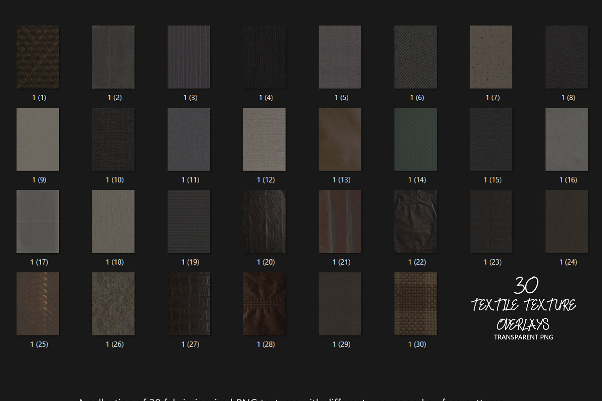 30 Textile Texture Overlays PNG, a Texture Graphic by DreamoraArt (Photo 13 of 15)