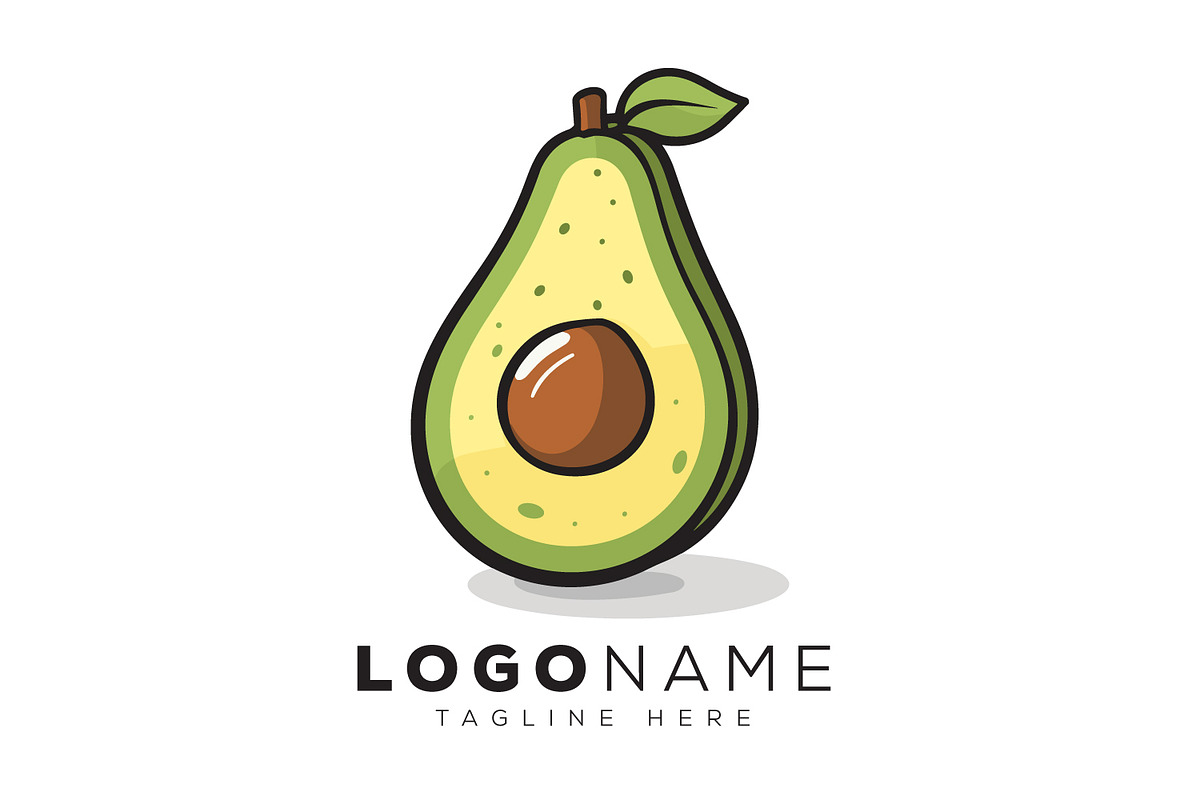 Avocado Logo, a Design Template by Xoovion